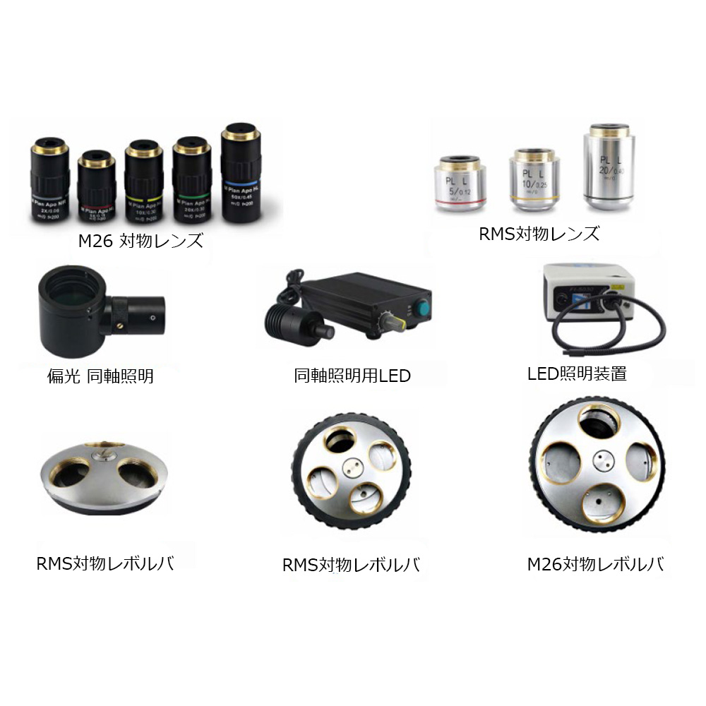 【SZS0650】単眼ズームデジタル顕微鏡/パラレル光学系/1x-Cマウント/LEDリングライト/標準スタンド/4Kカメラ - 画像 (11)