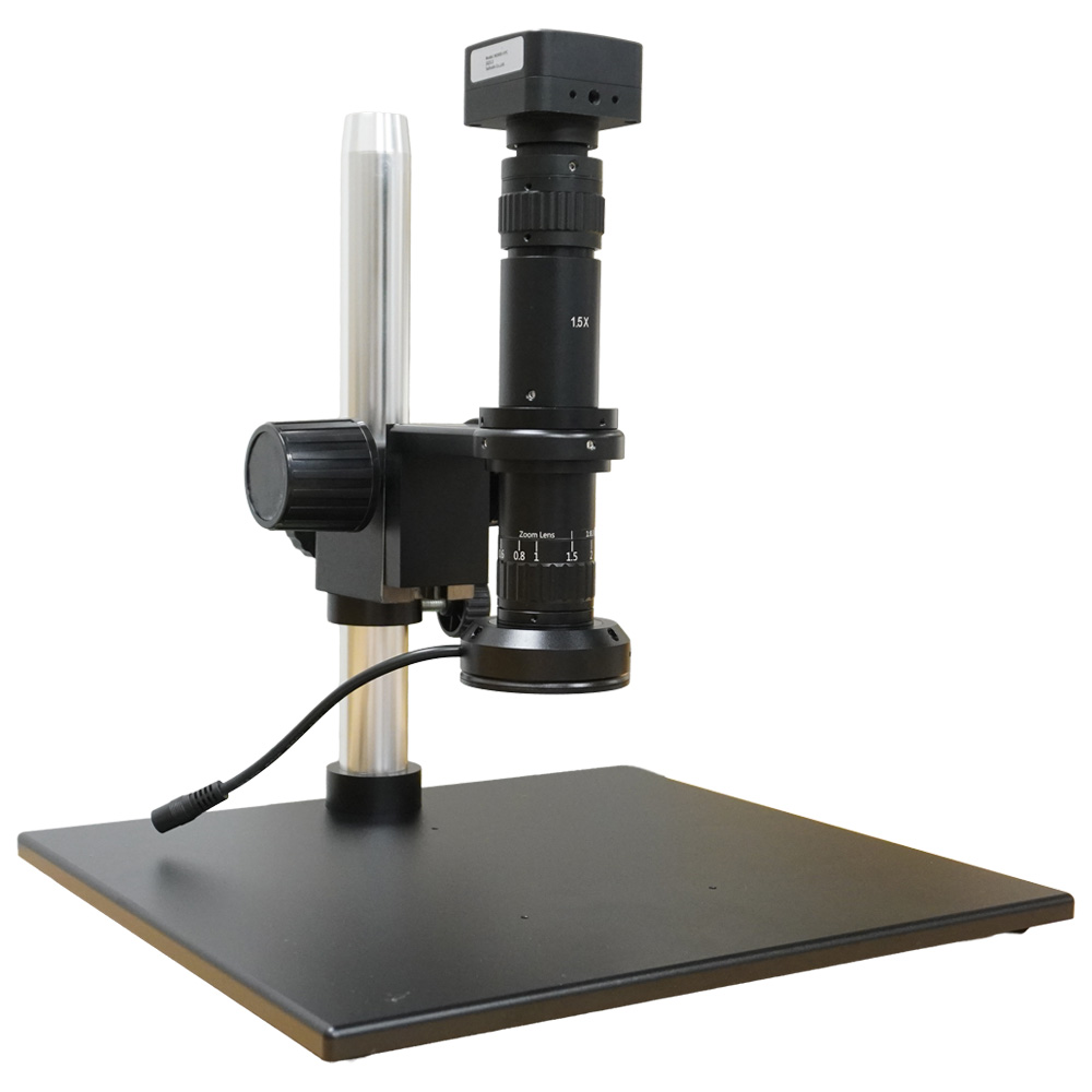 【SZS0650】単眼ズームデジタル顕微鏡/パラレル光学系/1x-Cマウント/LEDリングライト/標準スタンド/4Kカメラ - 画像 (3)