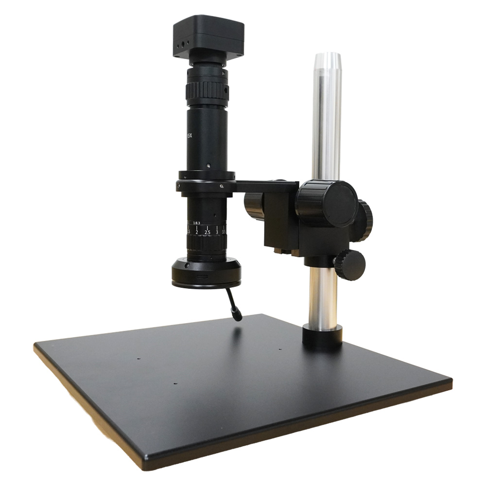 【SZS0650】単眼ズームデジタル顕微鏡/パラレル光学系/1x-Cマウント/LEDリングライト/標準スタンド/4Kカメラ - 画像 (2)